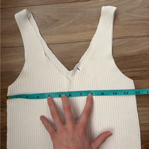 Lulu’s Basics Ribbed White Tank Top - Picture 6 of 7